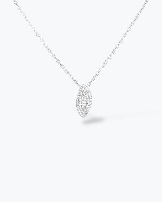 COLLANA FOGLIA PAVE