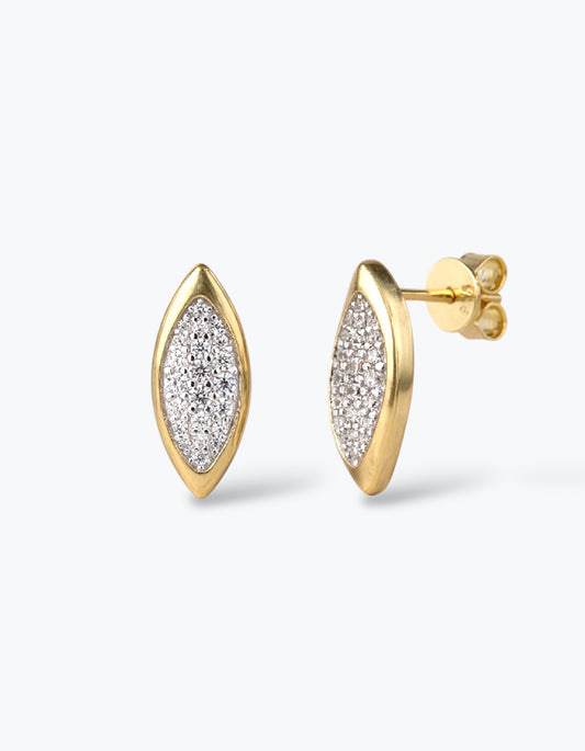 ORECCHINI MARQUISE IN ARGENTO 925