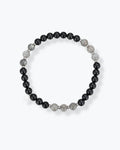 BRACCIALE ELASTICO LABRADORITE/ SPINELLO