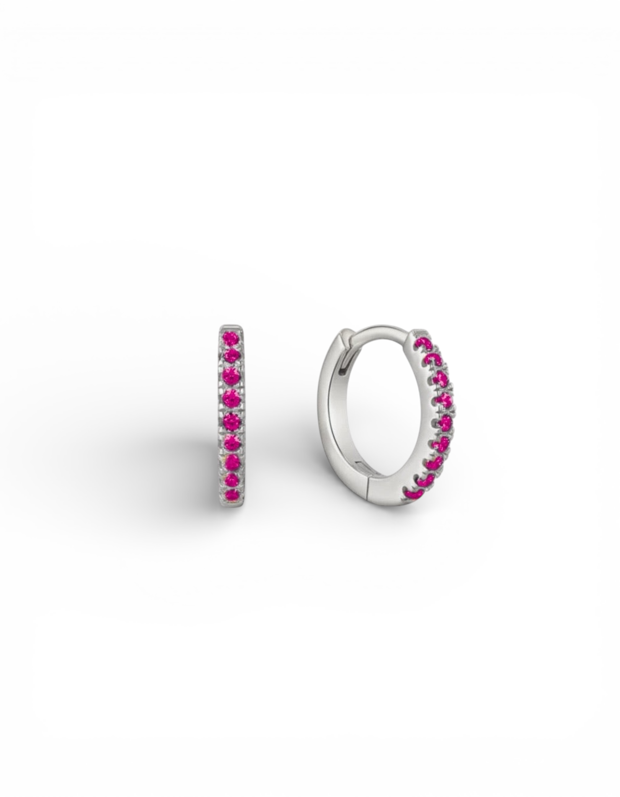 ORECCHINI A CERCHIO HOOP IN ARGENTO 925 E ZIRCONI