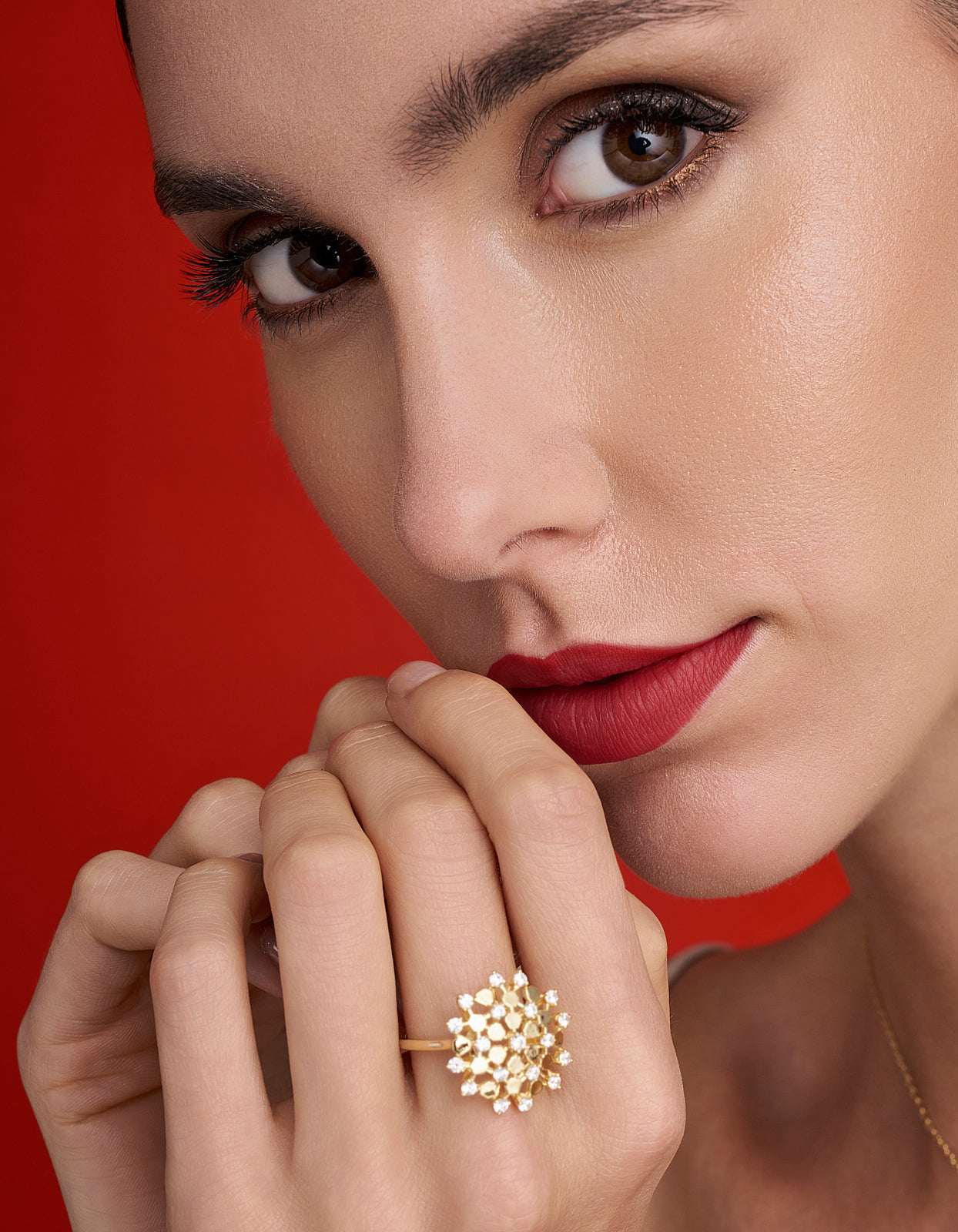 ANELLO ORO FIOCCO DI NEVE