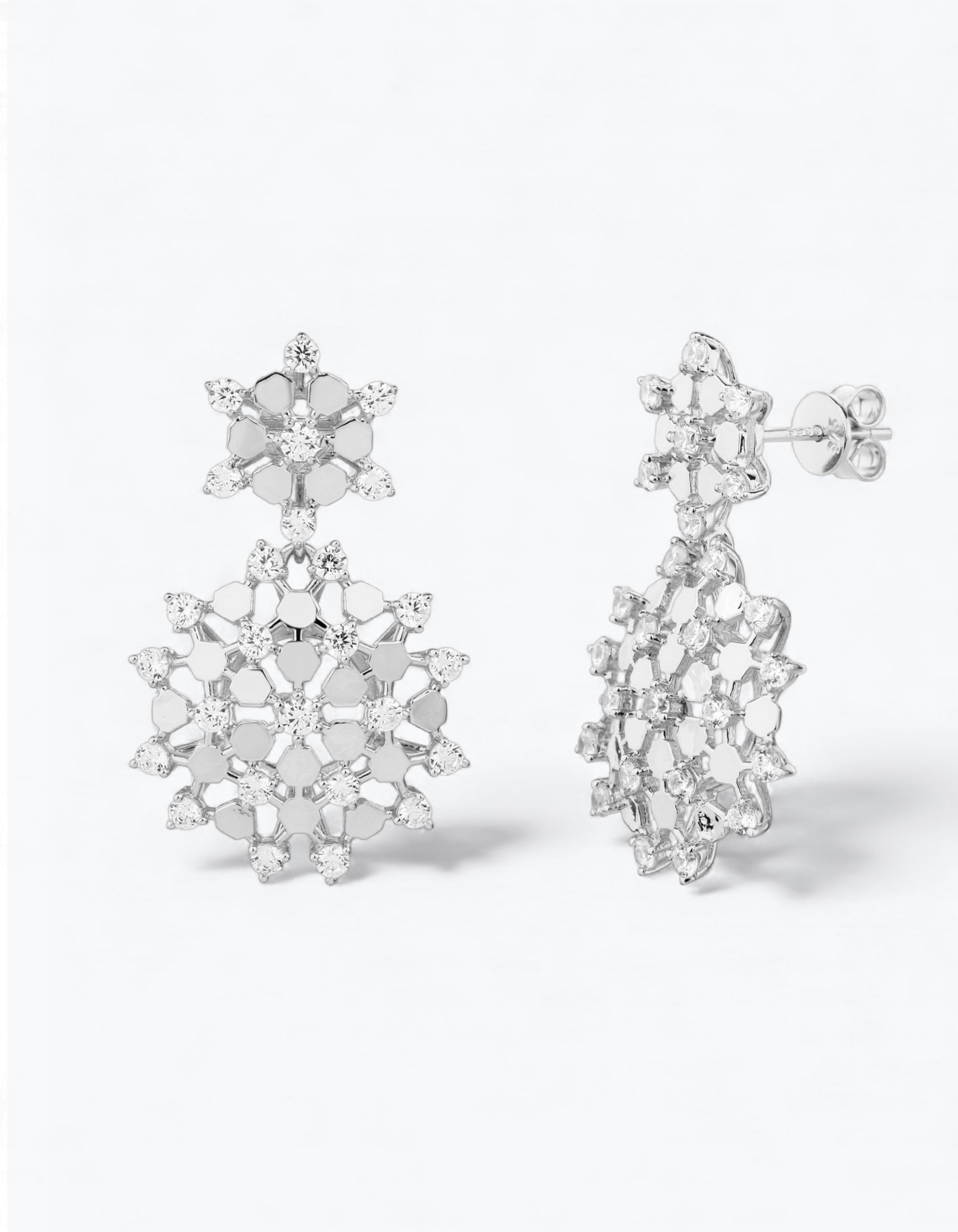 ORECCHINI ORO FIOCCO DI NEVE