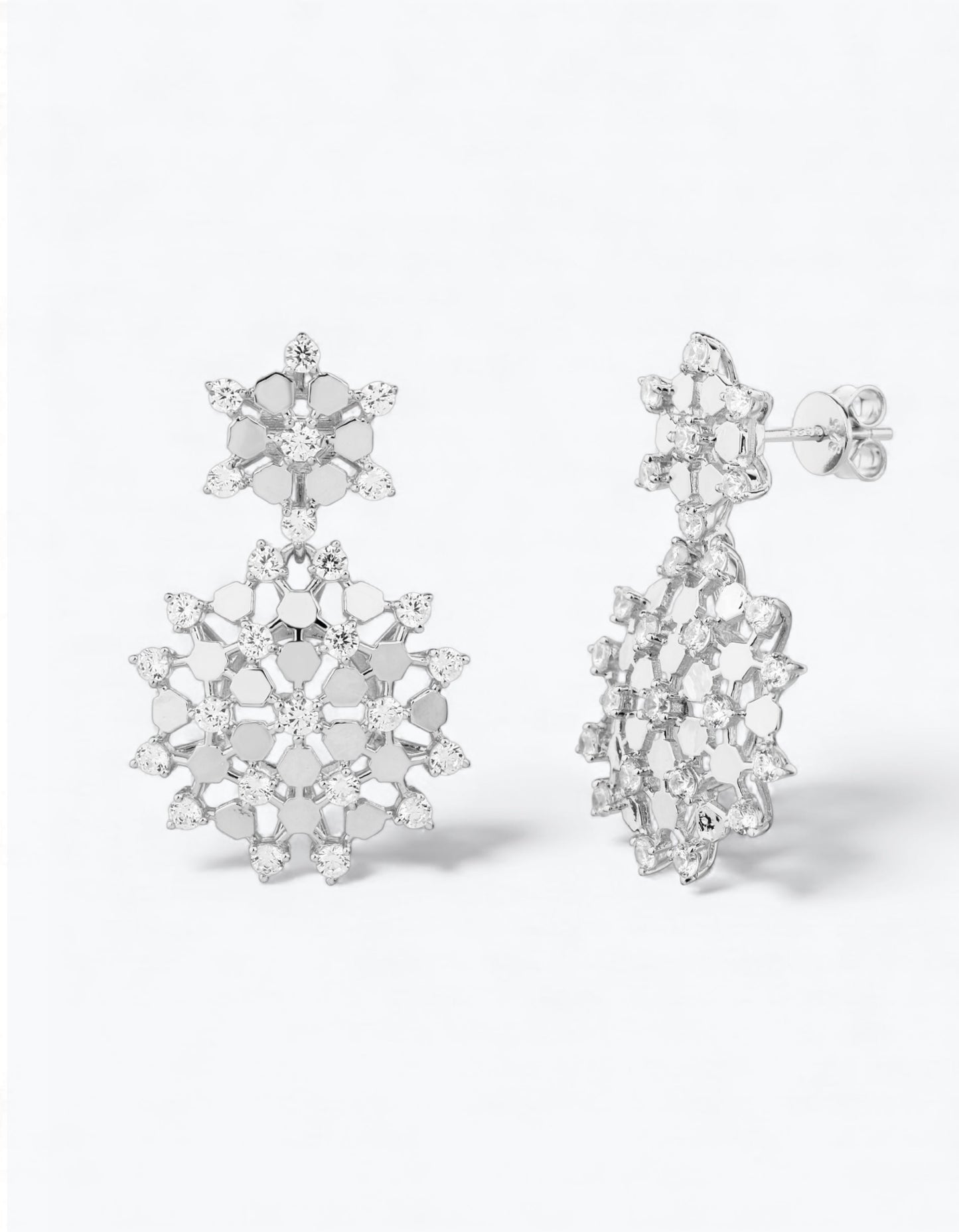 ORECCHINI ORO FIOCCO DI NEVE