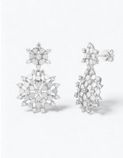 ORECCHINI ORO FIOCCO DI NEVE